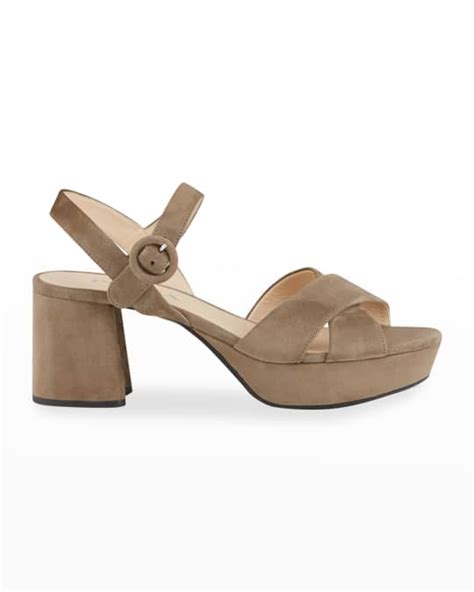 Prada Suede Crisscross Ankle